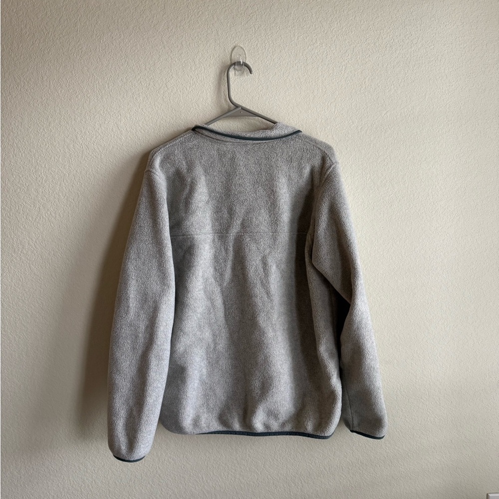 Women's Lightweight Synchilla Snap-T Pullover - Oatmeal Heather w/Nouveau Green - Picture 8 of 8
